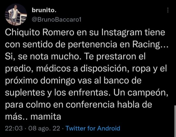 Los comentarios de los hinchas.