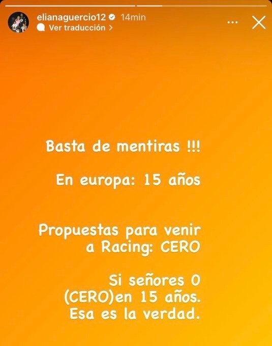 La historia de Eliana Guercio.