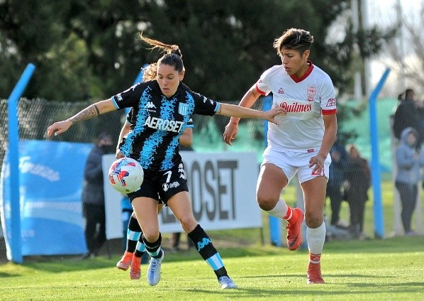 El regreso de Mili Menéndez. (Foto Racing)