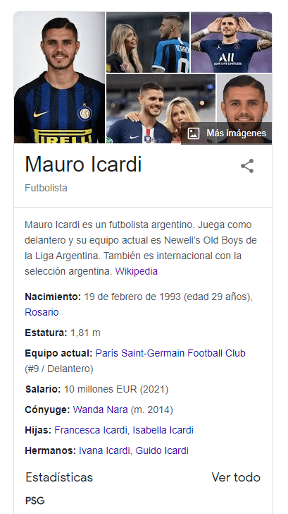 El Wikipedia de Icardi ya lo muestra como jugador de Newell’s.