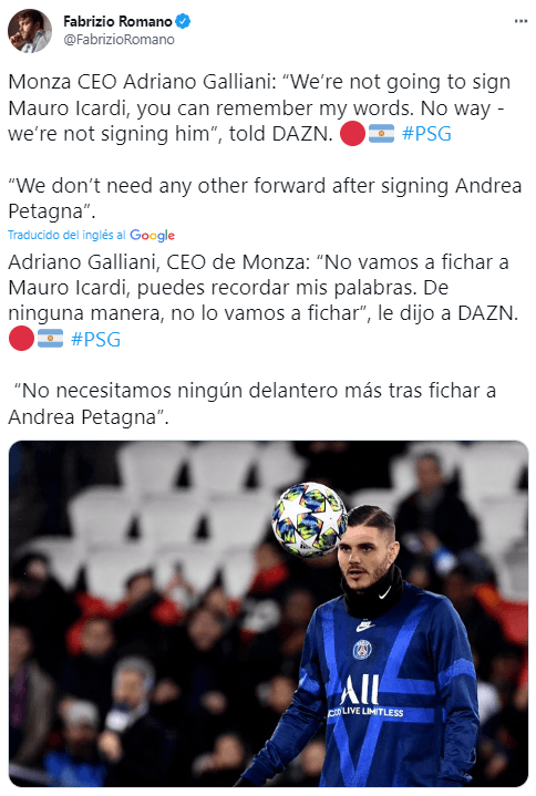 Icardi, rechazado en Europa: “De ninguna manera, no lo vamos a fichar”.