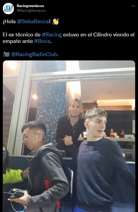 Beccacece estuvo en el Cilindro.