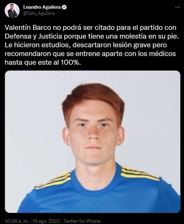 Barco no podrá ser citado.