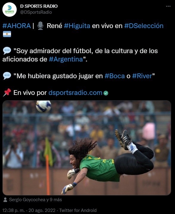 La declaración de Higuita.