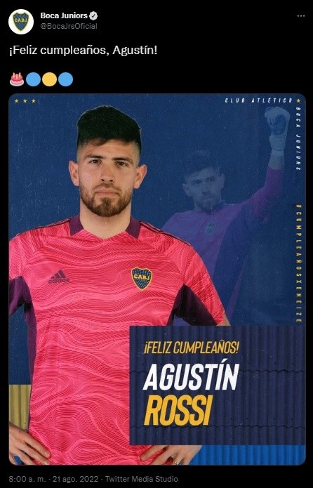 La publicación de Boca.