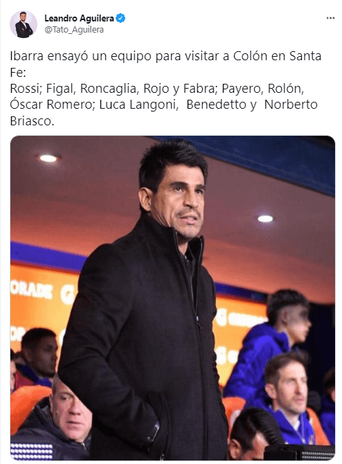 El 11 de Ibarra para enfrentar a Colón.