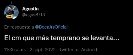 La reacción de los hinchas.