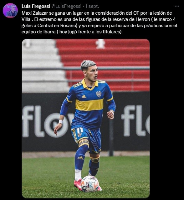 Una oportunidad para Zalazar.