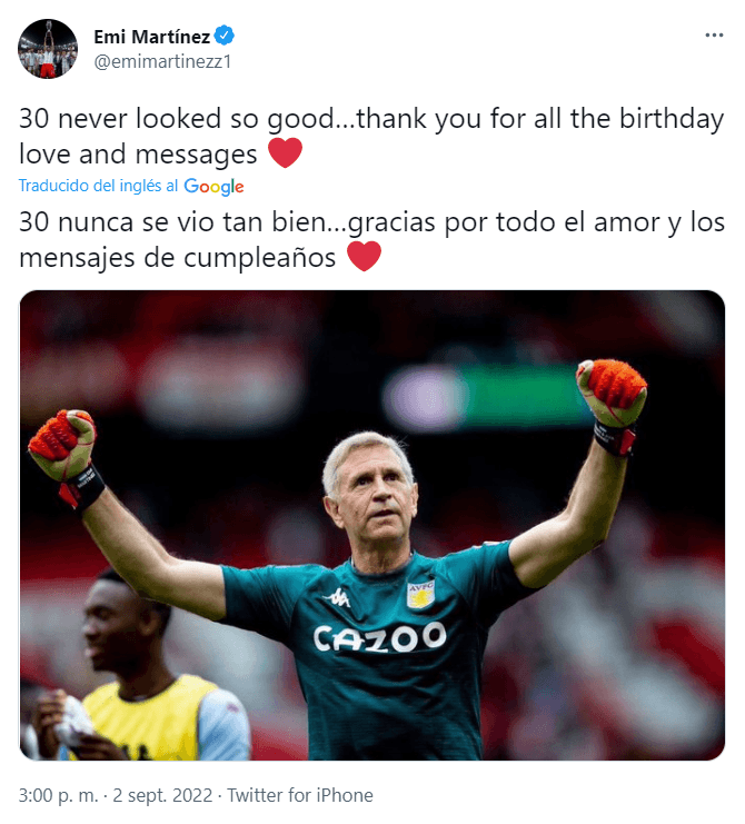 El inesperado tuit de Dibu Martínez que divierte a la Argentina.