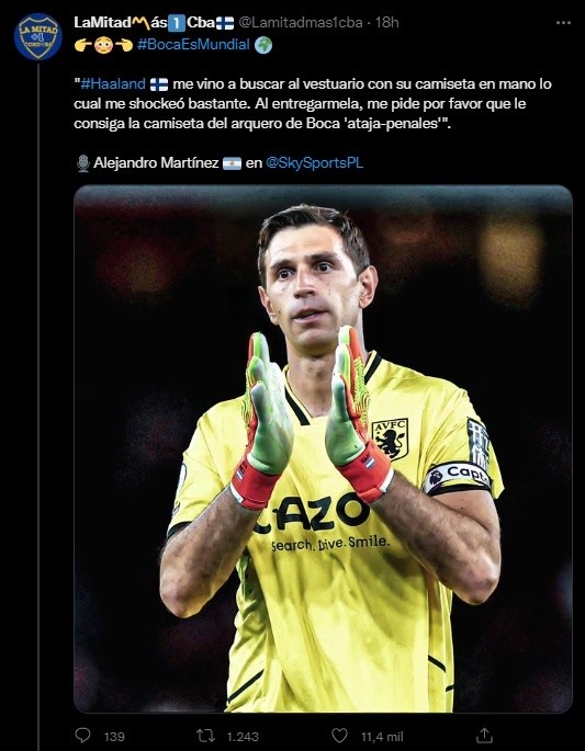 La declaración fake de Dibu Martínez.