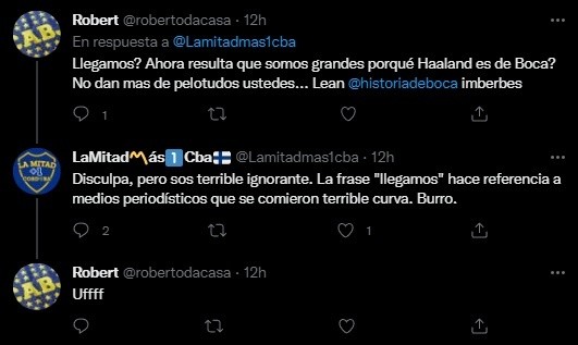 La aclaración del administrador de la cuenta.