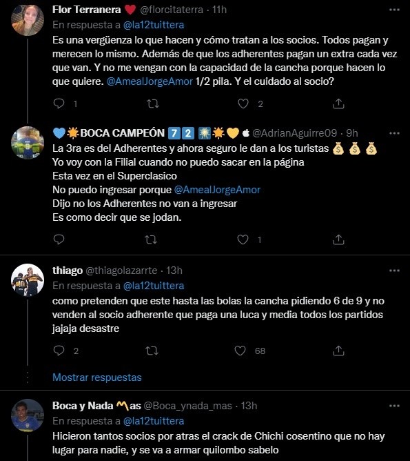 La reacción de los hinchas.