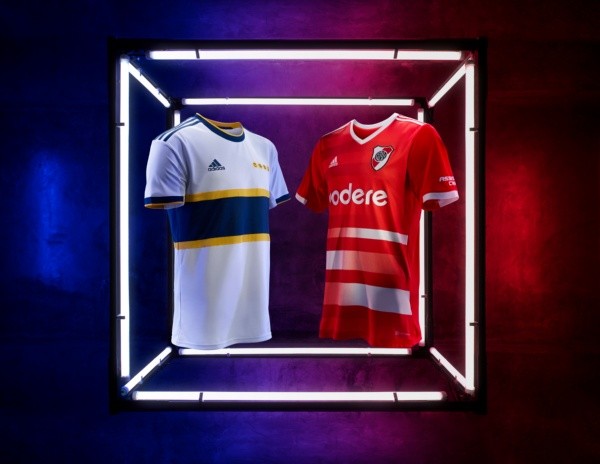 Las nuevas camisetas de Boca y River están hechas con materiales reciclados.
