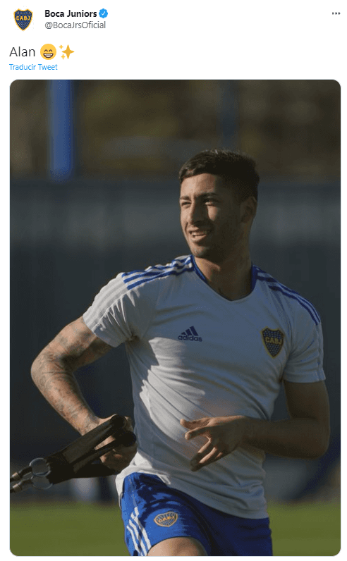 El tuit de la cuenta oficial de Boca sobre Varela.