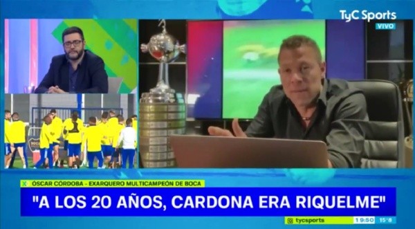 Córdoba habló de Cardona.