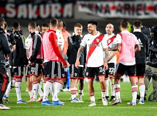 La formación del River de Gallardo para el Superclásico.