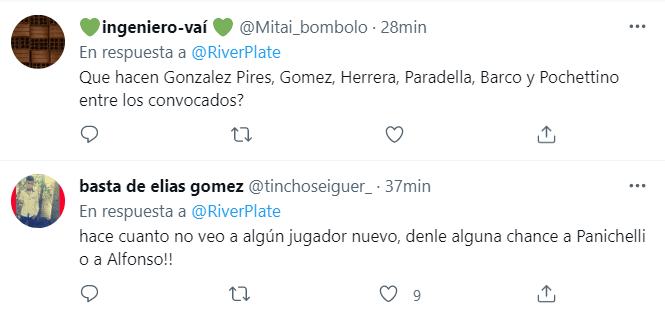 River anunció los convocados para el clásico con San Lorenzo y los hinchas piden a los pibes.