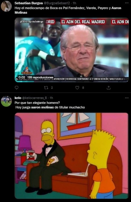 Los hinchas apoyan a Molinas.