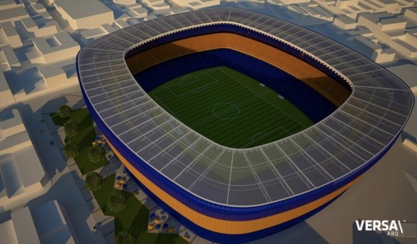 Vista aerea de La Bombonera 360 (foto: la12twittera)