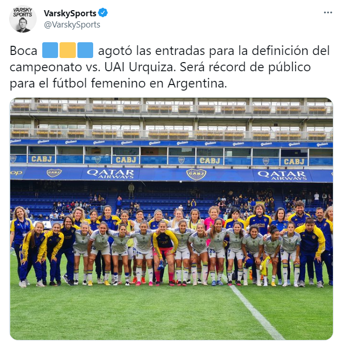 Furor total por el fútbol femenino.