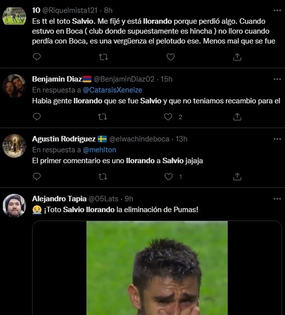 Los comentarios sobre Salvio.