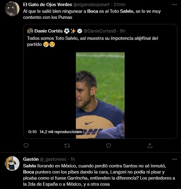 Los comentarios sobre Salvio.