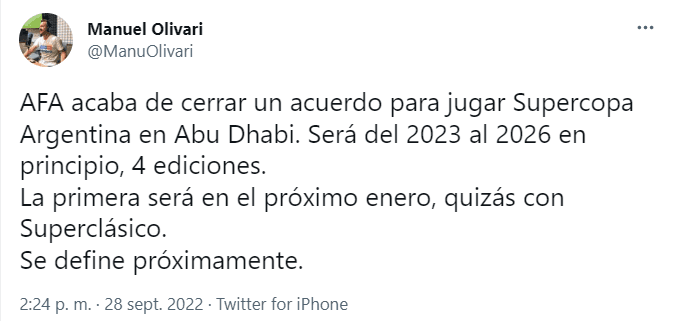 La decisión de la AFA que podría llevar el superclásico a 13 mil kilómetros.