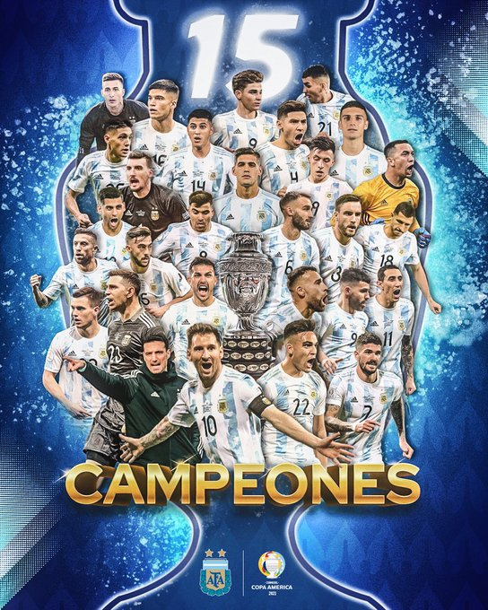 Argentina viene de ser campeón de América.