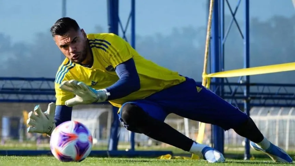 Chiquito Romero dijo presente en la práctica de Boca.