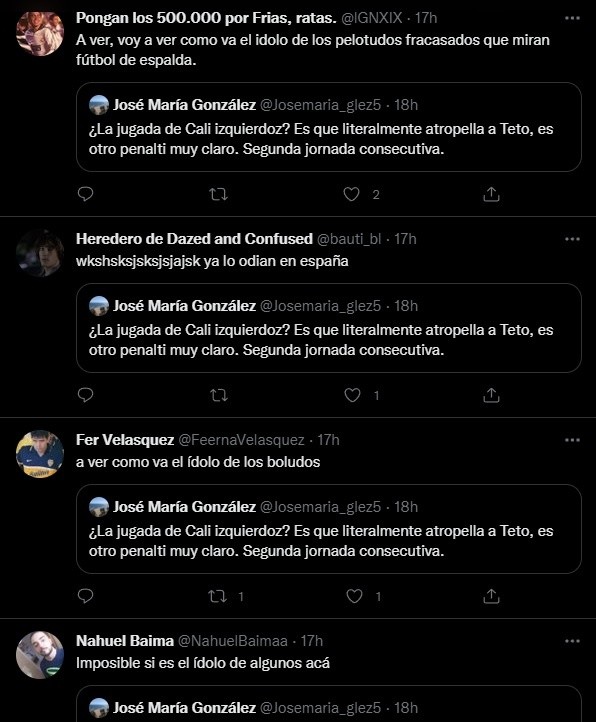 Los comentarios para Izquierdoz.
