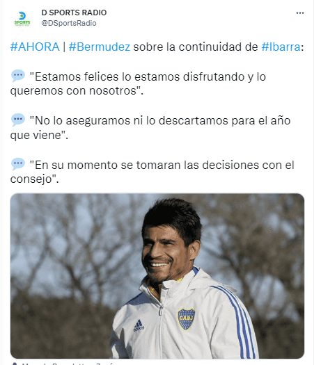 Desde el Consejo volvieron a hablar de la continuidad de Ibarra en Boca.