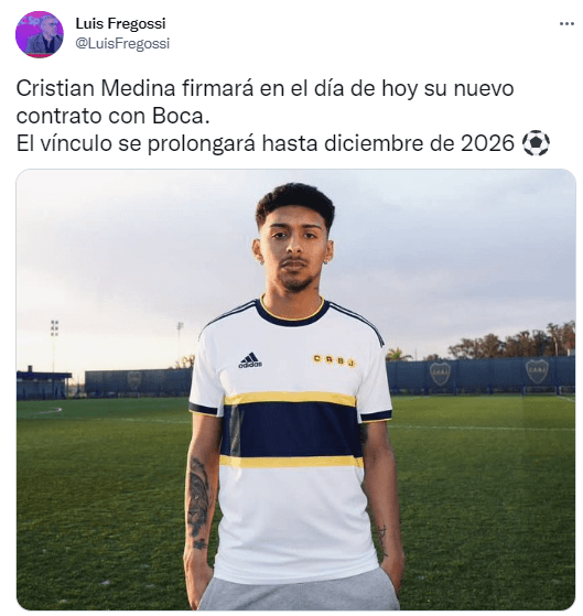 Medina extiende su vínculo.