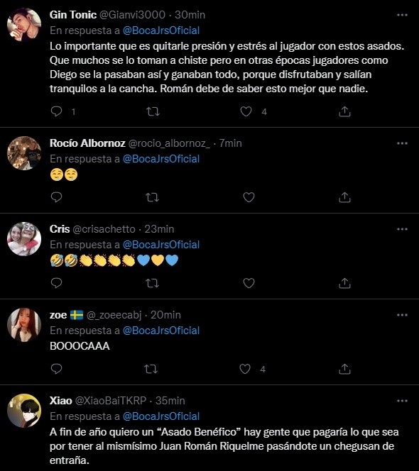 La reacción de los hinchas.