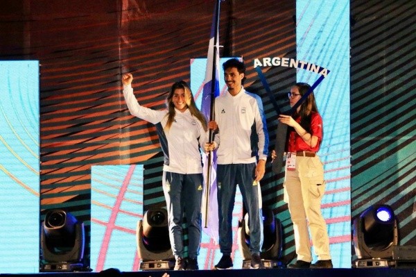 Rojas y Bruno, en la clausura. FOTO ENARD