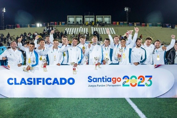 Los Pumas 7s, a Santiago. (FOTO ENARD)