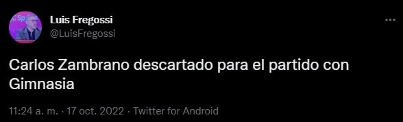 La situación de Zambrano.