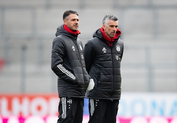 Martín Demichelis yDanny Schwarz, cabezas del CT del Bayern Múnich II (Foto: Getty)