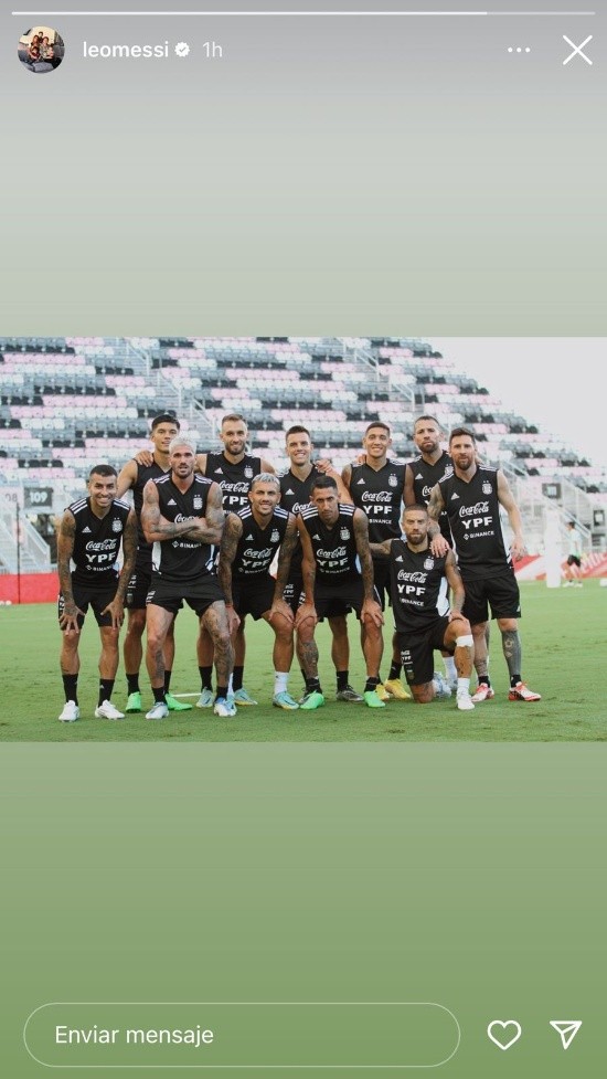 La historia que subió Messi. (Foto: captura)