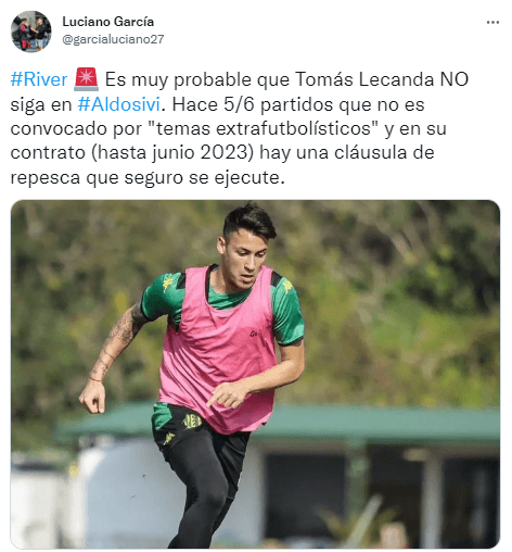 El primer refuerzo de River para 2023.