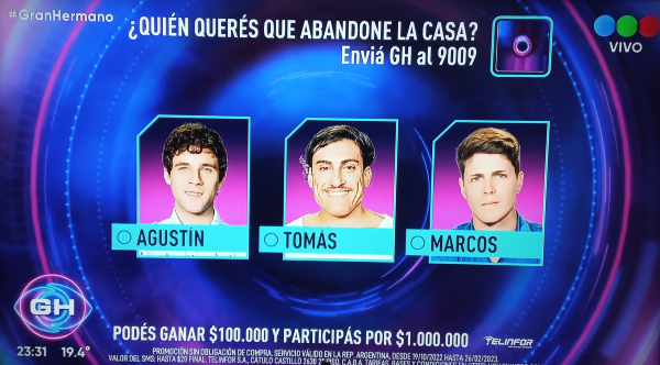 Así quedó la placa de nominados