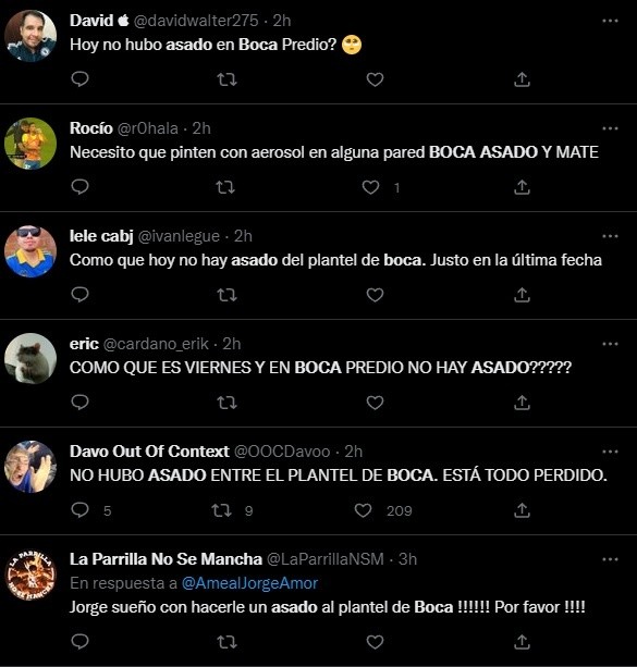 La reacción de los hinchas.