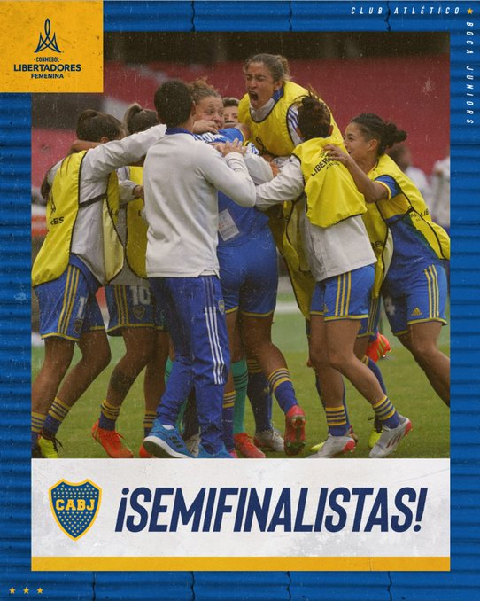 Así celebra Boca el triunfo de sus Gladiadoras.