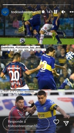 La publicación de Riquelme.