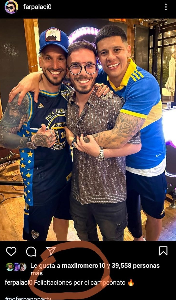 La captura que los hinchas pusieron en los comentarios.