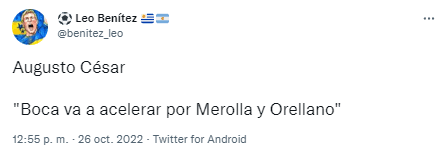 Confirman que “Boca va a acelerar por Merolla y Orellano”.