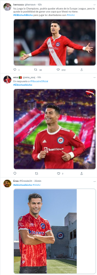 Argentinos sueña con CR7y sus hinchas explotaron las redes sociales.