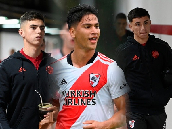 Joaquín Panichelli – Flabián Londoño Bedoya – Franco Alfonso (Foto: Prensa River)