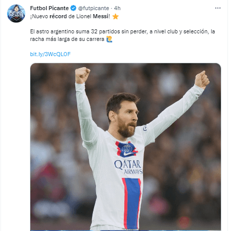 Messi y un nuevo récord personal con el PSG.