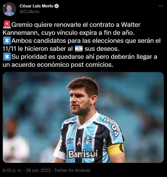 La situación de Kannemann.