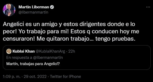 Liberman atacó con todo.